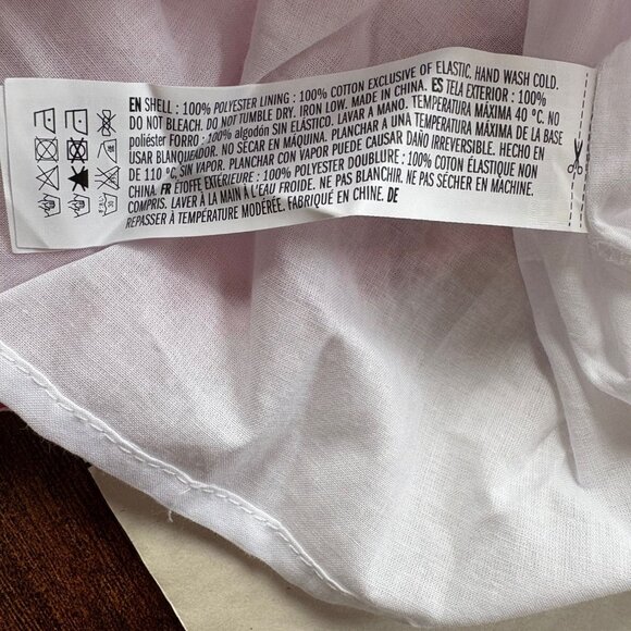 NWT English Factory Red & White Check Smocked Maxi Skirt Size Large - Picture 4 of 4